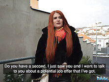 Public Agent Attractive Red-Head with a Fantastic Bubble Booty Pounded by a Stranger