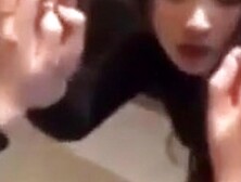 Chinese girl fucked in the mirror