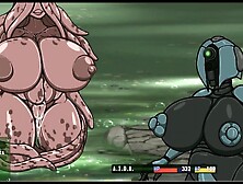 AIDA [Fallout Cartoon game ] Ep. three cute mutants with humongous boobs