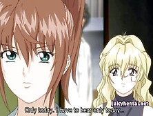 Pretty anime chicks getting cumshot