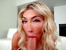 Mick Blue fucked sexy milf Brianna Dymond on the sofa