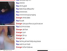 Lucky Dude Hits The Omegle Jackpot.  Cybersex Chick Threesome !!!