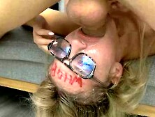 sexy whore gets extreme rough fat dick face fucked