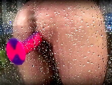 Spied on my chubby roomate trying her new toy in the shower. Almost dropped my phone trying to not get caught.