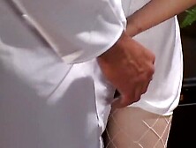 Hawt golden-haired nurse Haley gets her patient butt banged