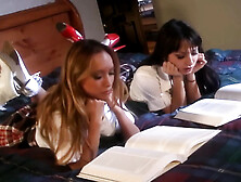 Lesbian babes Kiss and Suck Every Other