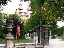 Anna Nude Under Eiffel Tower