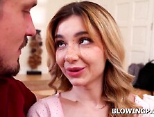 Teen Demi Hawks is practicing oral-job with her stepdads ally. This babe lets the stud lick and finger her vagina previous to thi