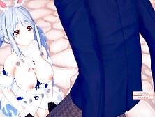 [Hentai Game Koikatsu! ] Sex s Re nula Velké kozy Vtuber Usada Pekora. 3DCG Erotické anime video.