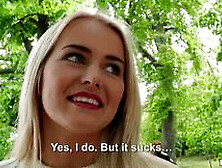 Blonde Hottie Fucks Outdoors 1 - Aisha