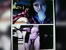 Horny College girl watches & waves to my hot show (+ sound )