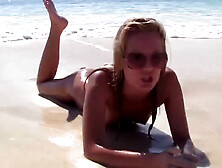 Shalina Devine,  Bibi Noel And Blue Angel In Skinny Naked Girls On The Beach
