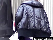 Perv peeper thrills by binding Asian women to force their pee