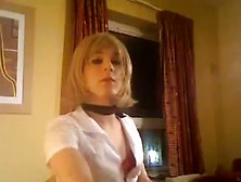 Teen Sissy Schoolgirl Smoking Posing