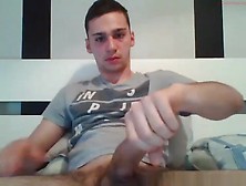 Cute Boy With Thick Dick Shoots Cum On Cam