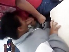 Girl Sucking A Group Of Boys In Class