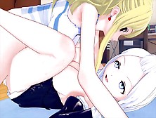 Futa Fairy Tail Lucy X Mirajane Strauss (3D Hentai)