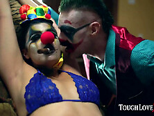 Violet Starr - Joker Cosplay Hardcore With Cum On Hairy Pussy