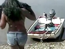 SAVAGE BEACH SLUT GETS BRUTALIZED BY HUGE COCK