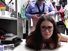 Daisy Pheonix And Mike Mancini In Dark-haired Gal With Glasses Gets Punished For Stealing