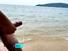 A Stranger Caught Me Showing My Cock On The Public Beach - Bwc Compilation