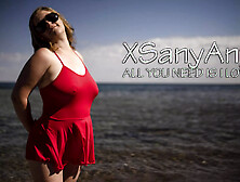 Red lips play with excited dick.