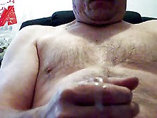 Daddy Bear Jerking And Eating Cum