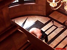 tiny melons dark haired MILF got anal double penetration