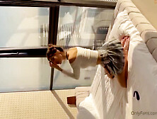 Busty babe with pierced nipples and sexy feet takes a hardcore pounding