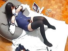 School Swimsuit Cosplay With School Girls Uniforms In Japan