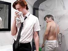 Missionary Boy Catches His Elder Sniffing His Boxers While Strok