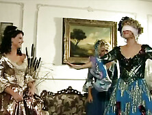 Butt-sex Foursome at Court with Sirs and Maids