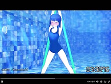 Anime girl tied up underwater drowns