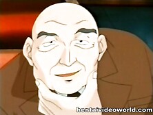 Older man does sex blackmail over anime wife