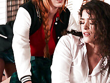 REDHEAD DOMINATION Fierce MILF Tames Latino Lover 1 Interracial,  Lesbian StrapOnXXX