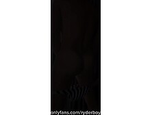 Striped-Strap Twink Rubbing His Butt & Jerking Until That guy Explodes SEXY Groaning