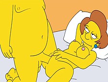 Homer Rides Mrs.  Krabappel (The Simpsons Porn)