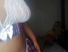 SWEET BUM FROM COLLEGE SHORTENS HER CLOTHES IN ORDER TO INCREASE HER GRADES BUT WHAT THEY REALLY THINK IS THAT SHE WANTS A GOOD