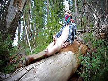 Hunk In Wilderness Wanks His Own Big Dick And Wanks Out Big Cumshot Onto A Fallen Tree.  13 Min