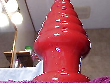 Huge Anal - Red American Bombshell Destroyer Ribbled Pyramid