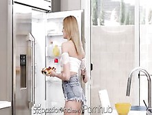 Passion-Hd Vulgar Blonde Fucks Inside The Kitchen