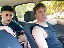 Two Handsome Latino Twink Cuties Have A Public Fuck In The Cruising Park - My Gay Taxi Driver