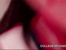 College Cheerleader Sucking Horny Shaft In Pov