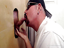 Business Guy Get Plums Drained At Gloryhole