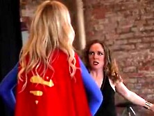 Superheroine Supergirl Battles And Is Defeated By Sinstra