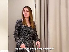 CUTE Stepmom decided to help her Stepson finish.  - Your rod has grown a lot since I met your father.