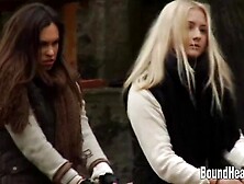 Fascinating Cayla Lyons and Tess Lyndon - 18-25 clip - Bound Heat