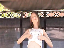 Thin Teen Fingering On The Swing