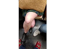 Candid Legs In Subway Caught On Hidden Camera