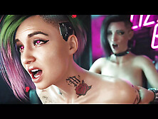 Cyberpunk 2077 Futa Compilations (animation with sound) 3D Anime Porn SFM